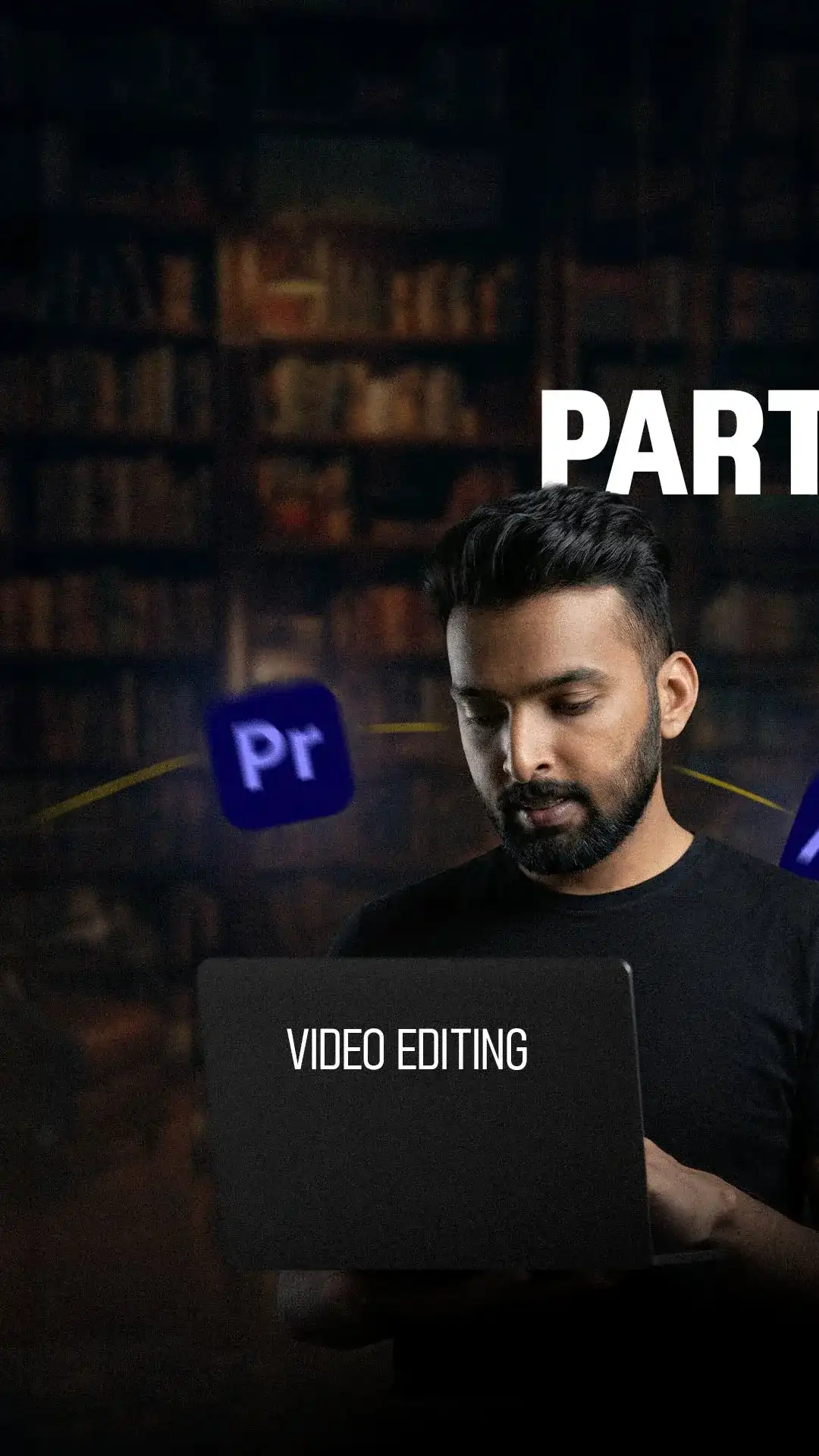 Rootmedia student editing video in Premiere Pro